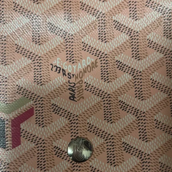 RARE Goyard Pink Plumet Wallet Crossbody Bag - Picture 3 of 16
